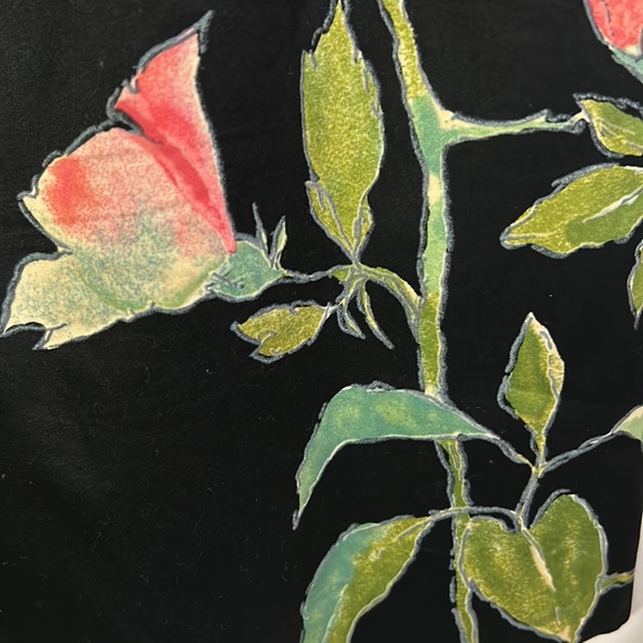 RICHARD TYLER COUTURE floral silk lined skirt. Size 4 - Picture 6 of 8